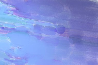 Yüzeyde suluboya vuruşlar. Sanatsal arkaplan resmi. Tablo üzerinde soyut resim. Fırça darbeleri. Çağdaş sanat. El işçiliğinin renkli dokusu. Modern resim.