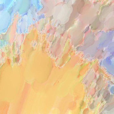 El yapımı sürreal soyut desenli suluboya. Modern sanatsal resim. 2D çizim. Arkaplan boyası karışımı. Yaratıcı duvar sanatı. Çağdaş sanat.