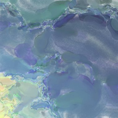 El yapımı sürreal soyut desenli suluboya. Modern sanatsal resim. 2D çizim. Arkaplan boyası karışımı. Yaratıcı duvar sanatı. Çağdaş sanat.