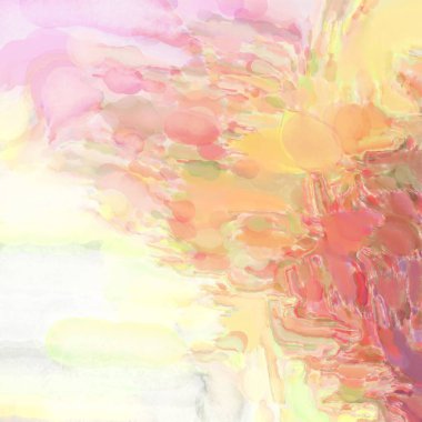 El yapımı sürreal soyut desenli suluboya. Modern sanatsal resim. 2D çizim. Arkaplan boyası karışımı. Yaratıcı duvar sanatı. Çağdaş sanat.