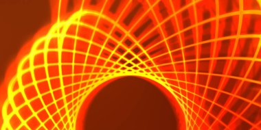 Işık dalgalarının neon renkli soyut tasarımı. Dijital arka plan ve neon ışığı parlama efekti. Parlak ışınlar duvar kağıdı.