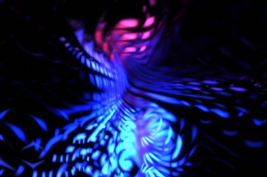 Işık parçacık izleri. Parlayan parçacıkları ve çizgileri olan ışık patlaması yıldızı. Güzel hareketli soyut ışın arkaplanı.