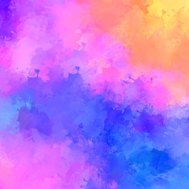 Boya darbeleri. 2D İllüstrasyon. Taranmış Boyalı Soyut Arkaplan. Fırça darbesi ile boyanmış. Modern sanat.