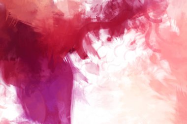 Sanatsal soyut arkaplan. Doku boyalı duvar kağıdı. Boya darbeleriyle yaratıcı bir illüstrasyon. Fırça desenli resim.