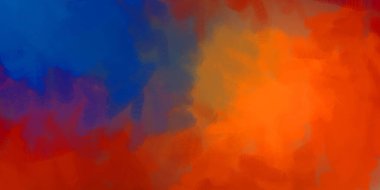 Yaratıcı bir geçmiş. Canlı fırça darbeleriyle boyanmış. Renkli desenli resim. Fırçalanmış duvar kağıdını boya.