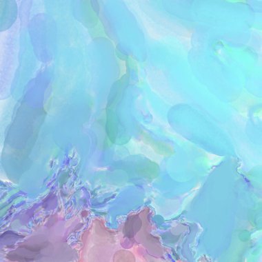 Çağdaş sanat. El işçiliğinin renkli dokusu. Modern resim. Yüzeyde suluboya vuruşlar. Sanatsal arkaplan resmi. Tablo üzerinde soyut resim. Fırça darbeleri. 