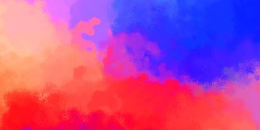 Canlı boya desenli arka plan. Renkli fırça darbelerinin 2B çizimi. Dekoratif doku resmi. Boyalı arkaplan.