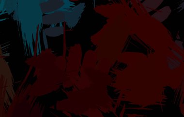 Sanatsal soyut arkaplan. Doku boyalı duvar kağıdı. Boya darbeleriyle yaratıcı bir illüstrasyon. Fırça desenli resim.