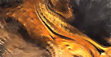 Modern sanat. Renkli çağdaş sanat eserleri. Renkli boya darbeleri. Soyut arkaplanda fırça darbeleri. fırça boyası.