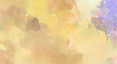 Pastel renklerde suluboya resim. Poster, duvar sanatı, afiş, kart, kitap kapağı ya da ambalaj için rahatlatıcı kompozisyonun yumuşak renkli çizimi. Modern fırça darbeleri resim.