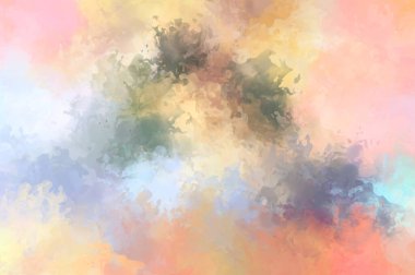 Taranmış Boyalı Soyut Arkaplan. Fırça darbesi ile boyanmış. Sanatsal canlılık ve renkli duvar kağıdı.