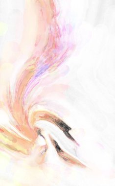 Poster, duvar sanatı, afiş, kart, kitap kapağı veya ambalaj için pastel renkli suluboya resim. Alkol mürekkebini andıran rahatlatıcı fırça darbelerinin modern resmi.