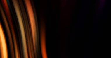 Siyah arka planda renkli düz çizgiler. Sıvı ve sıvı renkli dalgalar karanlıkta akıyor. Duvar kağıdı, afiş, arkaplan, kart, kitap, kapak, poster, afiş, broşür