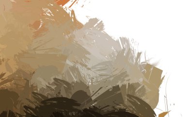 Duvar sanatı Eşsiz ve yaratıcı illüstrasyon. Fırça darbesi ile boyanmış. Renkli fırça darbelerinin soyut arkaplanı. Fırçalanmış canlı duvar kâğıdı. Boyalı sanatsal yaratım.