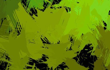 Vahşi fırça darbeleriyle yaratıcı soyut resim. Artistik fırça darbeleriyle donatılmış. Renkli ve canlı bir tasvir. Boyalı sanat.