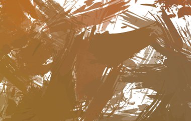 Sanatsal soyut arkaplan. Doku boyalı duvar kağıdı. Boya darbeleriyle yaratıcı bir illüstrasyon. Fırça desenli resim.