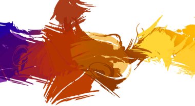 resmedilmiş sanat eseri. fırçalanmış canlı duvar kağıdı. Eşsiz ve yaratıcı illüstrasyon. Renkli fırça darbelerinin soyut arkaplanı. 