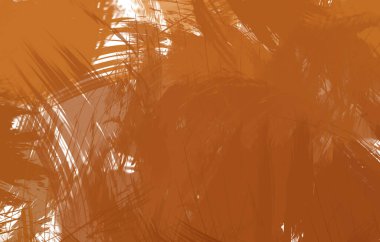 Renkli fırça darbelerinin 2B çizimi. Dekoratif doku resmi. Canlı boya desenli arka plan. Kaotik fırça darbeleri resim.