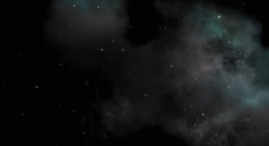 Galaksi uzayındaki yıldız alanı renkli nebula ile. Uzayın derinliklerinin bilim kurgu geçmişi. Ruhsal duvar kağıdı.