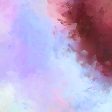 Renkli fırça darbelerinin 2D çizimi. Dekoratif desenli resim. canlı boya desenli arkaplan.