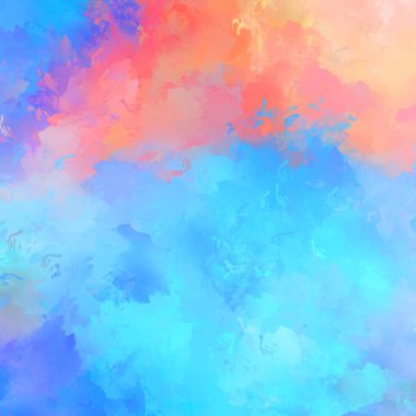 Duvar sanatı Eşsiz ve yaratıcı illüstrasyon. Fırça darbesi ile boyanmış. Renkli fırça darbelerinin soyut arkaplanı. Fırçalanmış canlı duvar kâğıdı. Boyalı sanatsal yaratım.