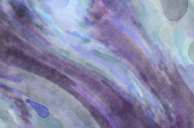 Alkol mürekkebini andıran rahatlatıcı fırça darbelerinin modern resmi. Poster, duvar sanatı, afiş, kart, kitap kapağı veya ambalaj için pastel renkli suluboya resim.