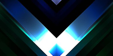 Soyut parlayan geometrik ışıklar arka planda. Fraktal simetrik grafik çizimi. Parıldayan ve parıldayan çubukları kesiştir.