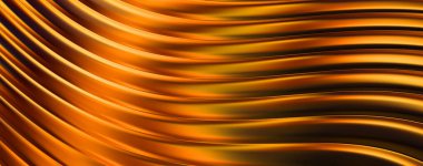 Soyut arkaplan. Renkli dalgalı yansıtıcı duvar kağıdı. Duvar kağıdı, afiş, arkaplan, kart, kitap kapağı veya web sitesi için grafiksel resimleme.