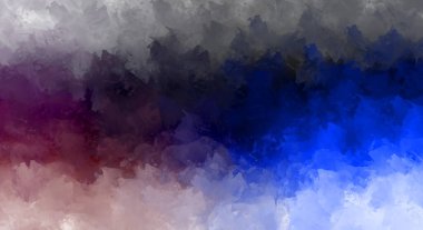 Renkli fırça darbelerinin 2D çizimi. Dekoratif desenli resim. canlı boya desenli arkaplan.