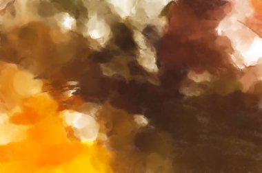 El yapımı sürreal soyut desenli suluboya. Modern sanatsal resim. 2D çizim. Arkaplan boyası karışımı. Yaratıcı duvar sanatı. Çağdaş sanat