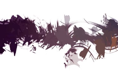 resmedilmiş sanat eseri. fırçalanmış canlı duvar kağıdı. Eşsiz ve yaratıcı illüstrasyon. Renkli fırça darbelerinin soyut arkaplanı. 