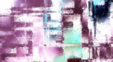 Modern sanat. Renkli çağdaş sanat eserleri. Renkli boya darbeleri. Soyut arkaplanda fırça darbeleri. Fırça boyası. Eşsiz duvar sanatı.