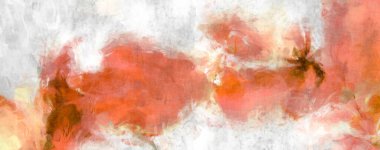 Soyut arkaplanda pürüzlü fırça darbeleri. Fırça boyası. Renkli boya darbeleri. Eşsiz duvar sanatı. Tuvaldeki modern sanat. Renkli çağdaş sanat eserleri. 