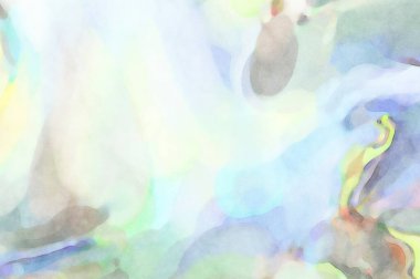 Alkol mürekkebini andıran rahatlatıcı fırça darbelerinin modern resmi. Poster, duvar sanatı, afiş, kart, kitap kapağı veya ambalaj için pastel renkli suluboya resim.