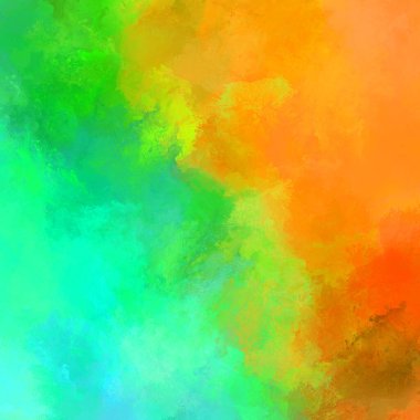 Duvar sanatı Eşsiz ve yaratıcı illüstrasyon. Fırça darbesi ile boyanmış. Renkli fırça darbelerinin soyut arkaplanı. Fırçalanmış canlı duvar kâğıdı. Boyalı sanatsal yaratım.