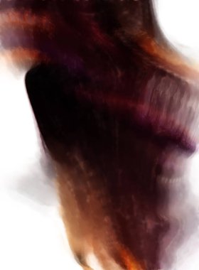 Modern sanat. Renkli çağdaş sanat eserleri. Renkli boya darbeleri. Soyut arkaplanda fırça darbeleri. fırça boyası.