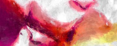 Soyut arkaplanda pürüzlü fırça darbeleri. Fırça boyası. Renkli boya darbeleri. Eşsiz duvar sanatı. Tuvaldeki modern sanat. Renkli çağdaş sanat eserleri. 