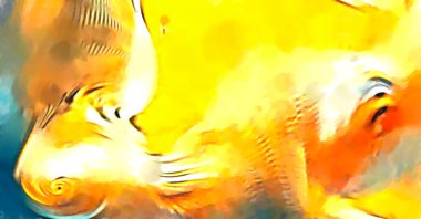 Soyut arkaplanda pürüzlü fırça darbeleri. Fırça boyası. Renkli boya darbeleri. Eşsiz duvar sanatı. Tuvaldeki modern sanat. Renkli çağdaş sanat eserleri. 