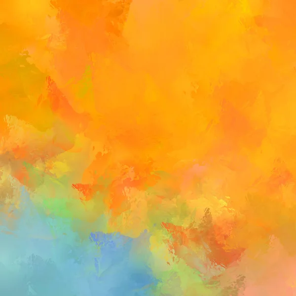 Painted Composition Vibrant Brush Strokes Textured Colorful Painting Paint Brushed — Stock Photo, Image