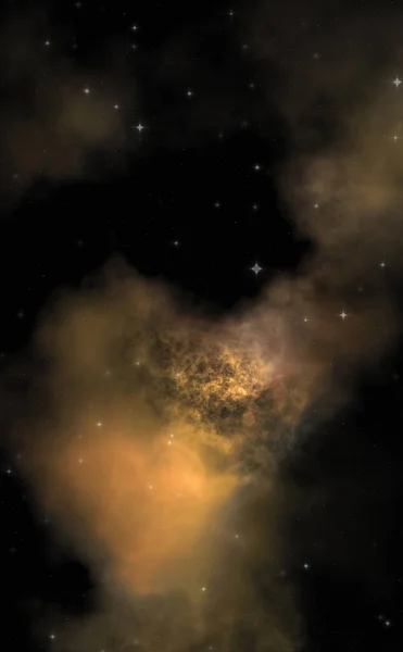 Csillagmező Galaxis Űrben Színes Ködökkel Mélyűr Tudományos Háttere Élethű Tapéta — Stock Fotó