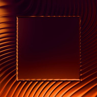 Soyut çerçeveli arkaplan. Renkli, canlı, dalgalı bir duvar kağıdı. Merkezi çerçeveli yaratıcı grafik 2d çizim. Dinamik şekilli modaya uygun sıvı örtüsü.