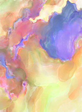 Yüzeyde suluboya vuruşlar. Sanatsal arkaplan resmi. Tablo üzerinde soyut resim. Fırça darbeleri. Çağdaş sanat. El işçiliğinin renkli dokusu. Modern resim.