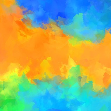 Boya darbeleri. 2D İllüstrasyon. Taranmış Boyalı Soyut Arkaplan. Fırça darbesi ile boyanmış. Modern sanat.