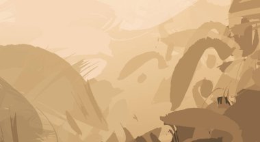 Fırça darbesi ile boyanmış. Sanatsal canlılık ve renkli duvar kâğıdı. Kaotik resim. Taranmış Boyalı Soyut Arkaplan. 