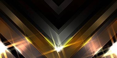 Soyut parlayan geometrik ışıklar arka planda. Fraktal simetrik grafik çizimi. Parıldayan ve parıldayan çubukları kesiştir.