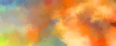 Renkli fırça darbelerinin soyut arkaplanı. fırçalanmış canlı duvar kağıdı. resmedilmiş sanat eseri. Eşsiz ve yaratıcı illüstrasyon.