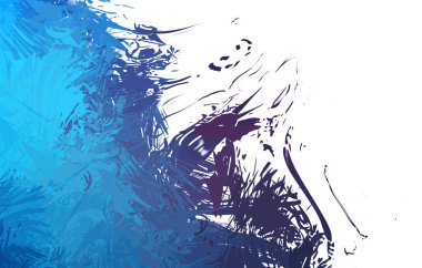 Duvar sanatı Eşsiz ve yaratıcı illüstrasyon. Fırça darbesi ile boyanmış. Renkli fırça darbelerinin soyut arkaplanı. Fırçalanmış canlı duvar kâğıdı. Boyalı sanatsal yaratım.