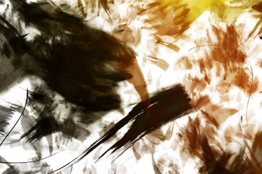 Sanatsal soyut arkaplan. Doku boyalı duvar kağıdı. Boya darbeleriyle yaratıcı bir illüstrasyon. Fırça desenli resim.