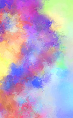 Sanatsal canlılık ve renkli duvar kağıdı. Taranmış Soyut Arkaplan. Fırça darbeli resim. 