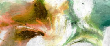 Soyut arkaplanda pürüzlü fırça darbeleri. Fırça boyası. Renkli boya darbeleri. Eşsiz duvar sanatı. Tuvaldeki modern sanat. Renkli çağdaş sanat eserleri. 